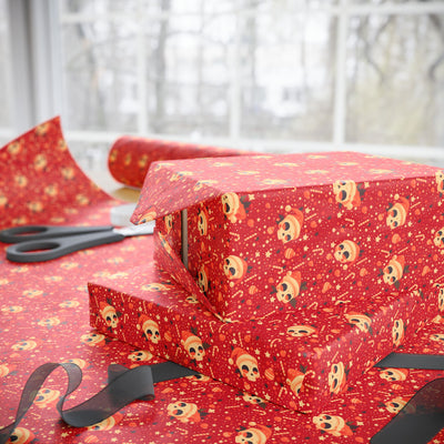 Holiday Skull Wrapping Papers