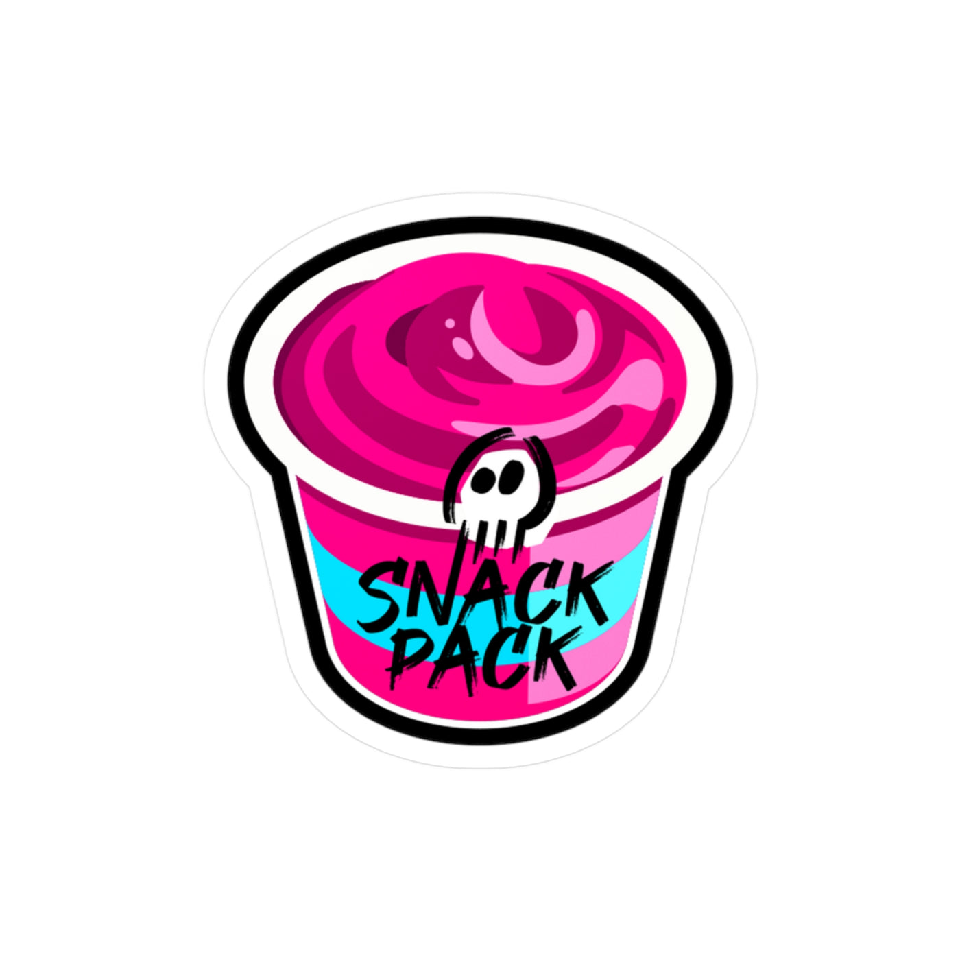 HeySnackle - SnackPack Sticker Pink