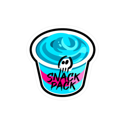 HeySnackle - SnackPack Sticker Blue