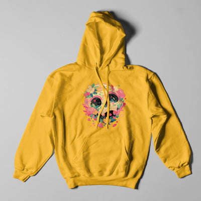 Atlas & Scout - Skull & Flowers Heavyweight Pullover Hoodie