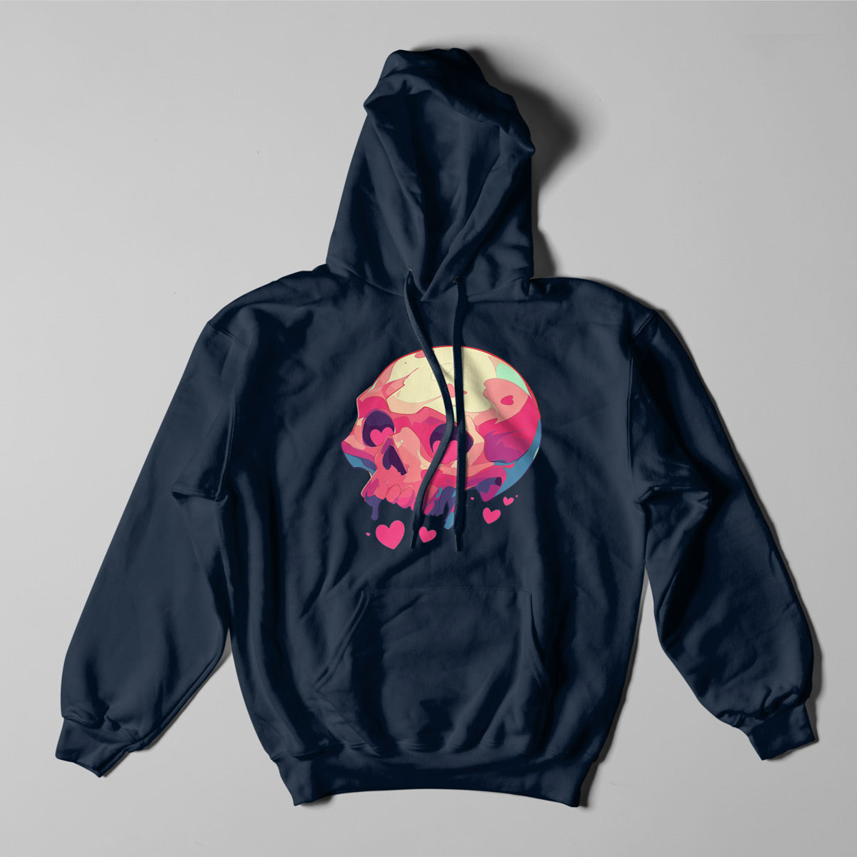 Atlas & Scout - Skull & Hearts Heavyweight Pullover Hoodie