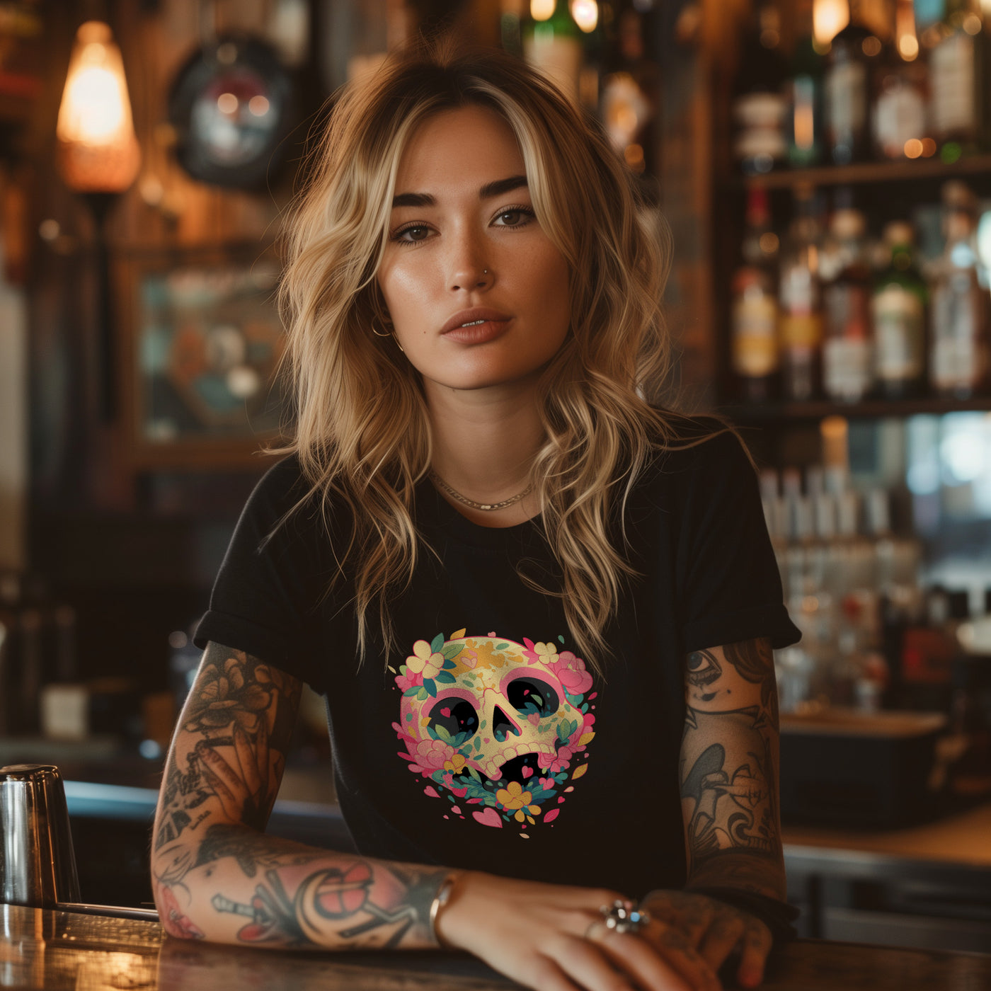 Atlas & Scout - Flower Skull Tee