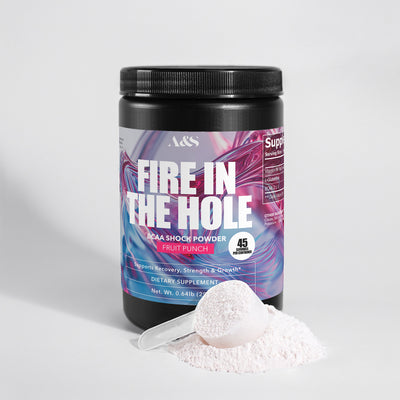A&S Fire in the Hole - Post Workout BCAA Shock Powder (Fruit Punch)